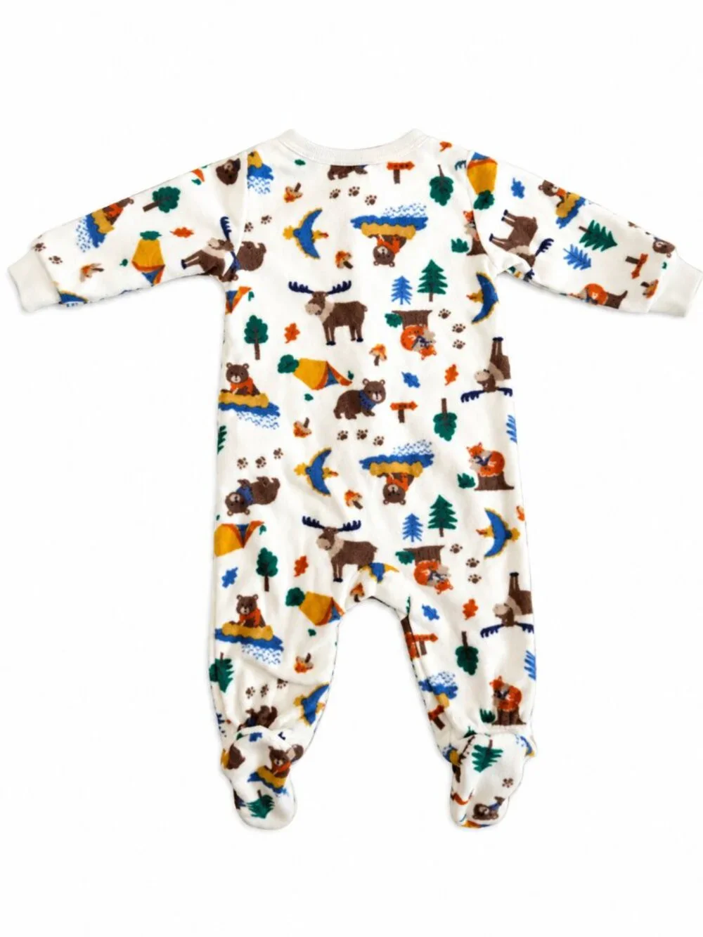 Kids Headquarters Woodland Camping Fleece Footed Sleeper – 6M